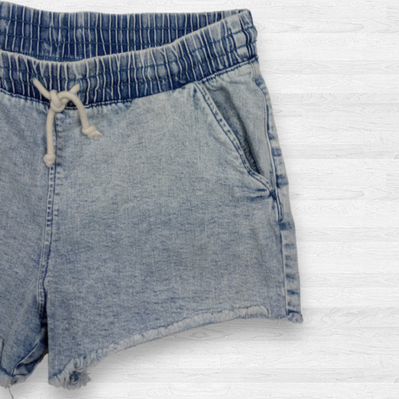 NO Boundaries Light Acid‎ Wash Cut Off Frayed Shorts Size L 11/13 - Picture 2 of 6